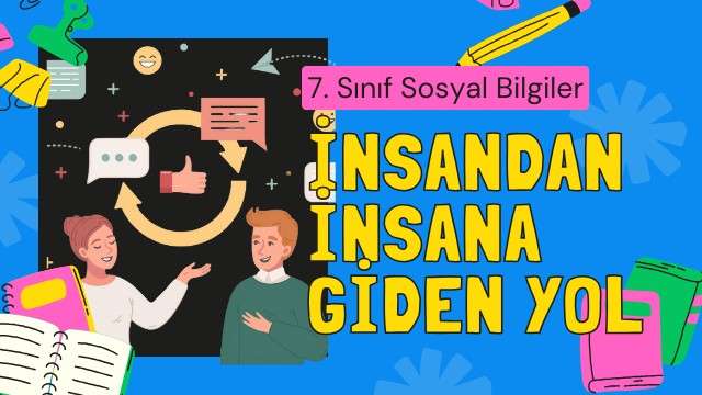 7. Sınıf Sosyal Bilgiler İnsandan İnsana Giden Yol konu resmi