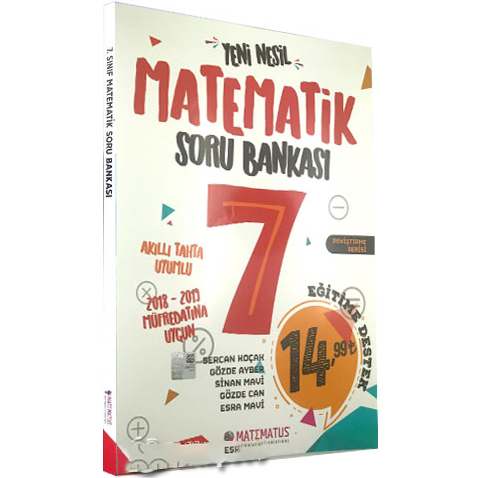 7. Sınıf Matematik Soru Bankası Matematus Yayınları - Testkolik